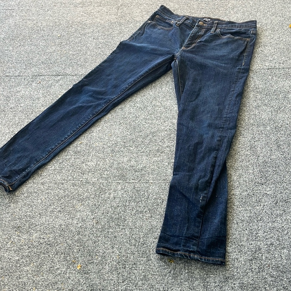 Mens dark wash slim fit j crew flex jeans size 31w 30L